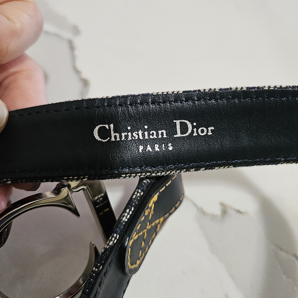 Dior Black and Silver Women's Belt - Picture 4 of 8